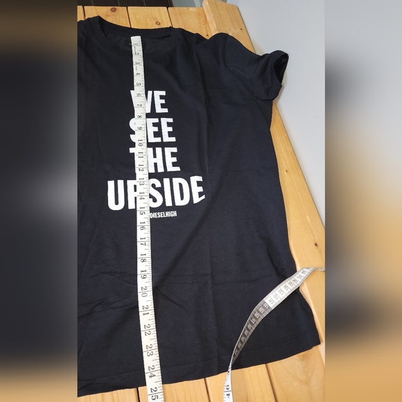 Diesel Black Graphic Tee with White Text Size Large - Picture 7 of 8